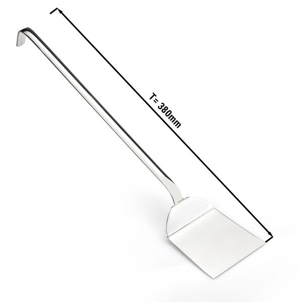 (4 Stück) Servierspatel - tief - 100x120mm - Länge: 380mm