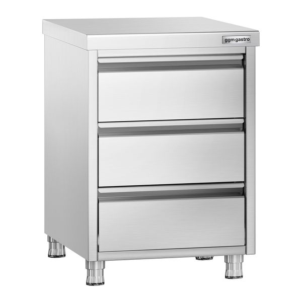 Schubladenschrank PREMIUM mit 3 Schubladen - 500x700mm