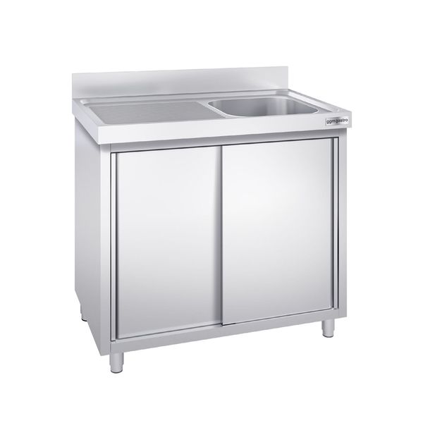 Spülschrank PREMIUM - 1000x600mm - mit 1 Becken rechts