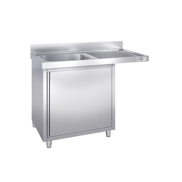 Spülmaschinen-Spülschrank - 1200x600mm - mit 1 Becken links
