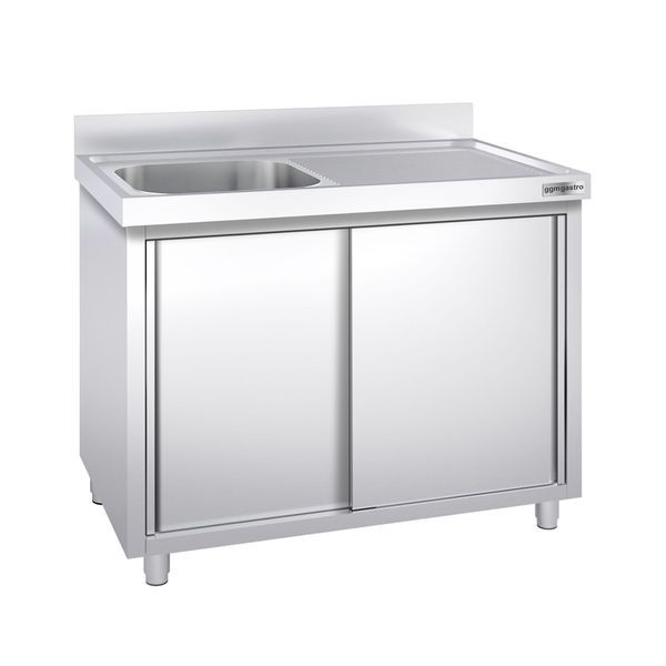 Spülschrank PREMIUM - 1400x600mm - mit 1 Becken links
