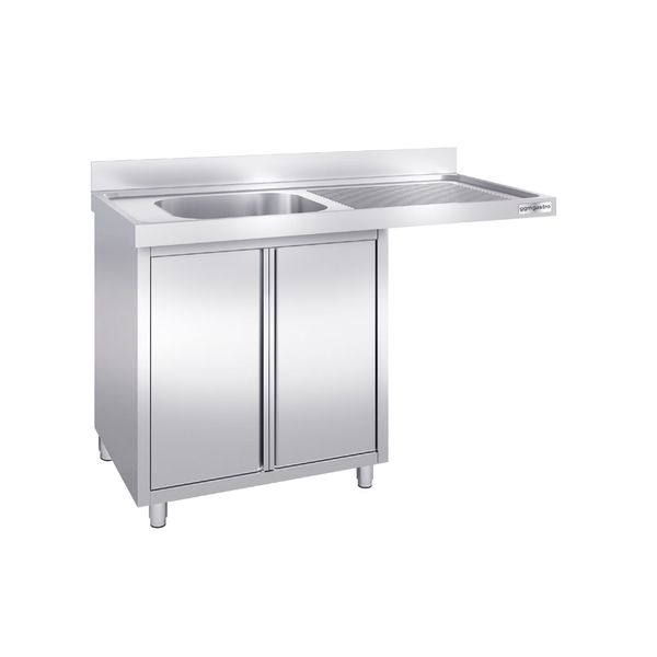 Spülmaschinen-Spülschrank - 1400x600mm - mit 1 Becken links