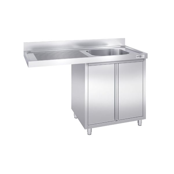 Spülmaschinen-Spülschrank - 1400x700mm - mit 1 Becken rechts