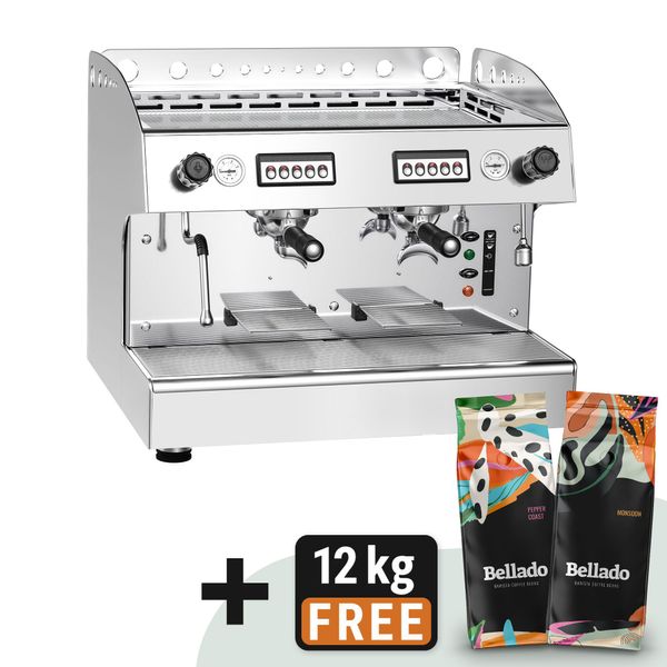 Siebträgermaschine - 2 Gruppig - inkl. Preinfusiuonssystem