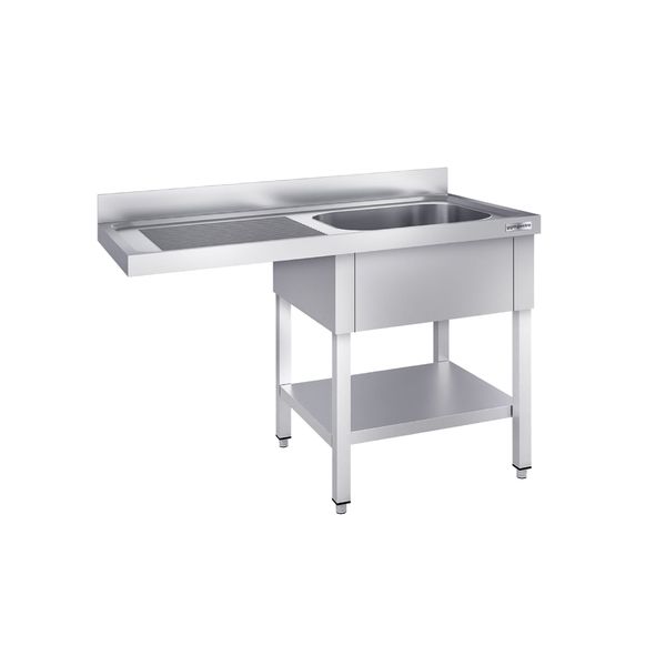 Spülmaschinen-Spültisch - 1400x600mm - mit 1 Becken rechts
