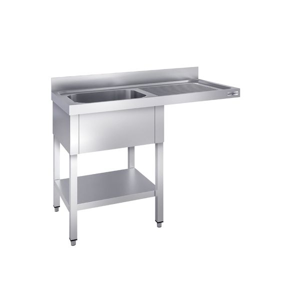 Spülmaschinen-Spültisch - 1400x700mm - mit 1 Becken links