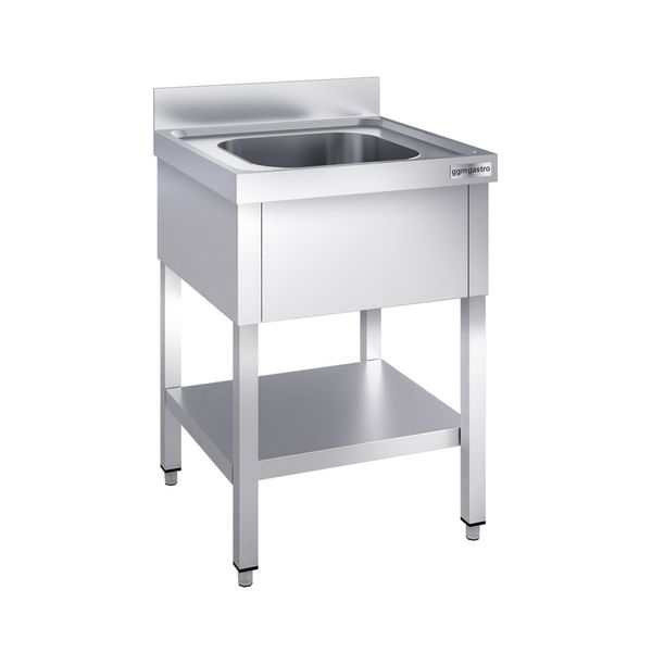 Spültisch PREMIUM - 600x600mm - mit Grundboden & 1 Becken