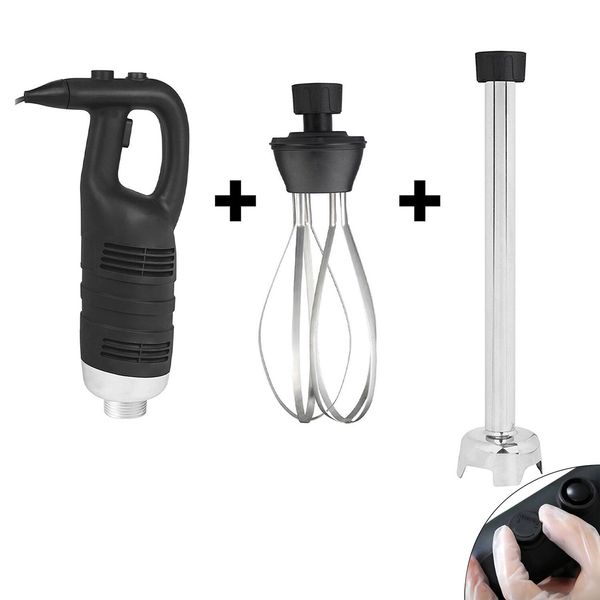 Stabmixer inkl. Mixstab 500mm & Rührbesen - 450 Watt - Geschwindigkeit stufenlos regelbar