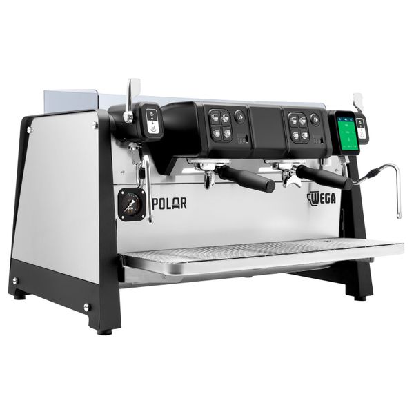 WEGA | POLAR - Siebträgermaschine - 2 Gruppig - 5,2 kW - mit Shot Counter - Touch - Edelstahl