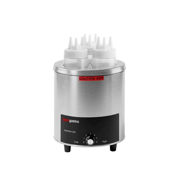 Beheizbarer Saucenwärmer - 550 Watt - für 3 Quetschflaschen