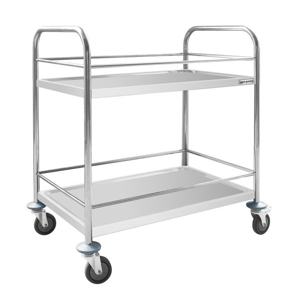 Servierwagen - 805x460mm - mit 2 Abstellflächen & Verstrebung