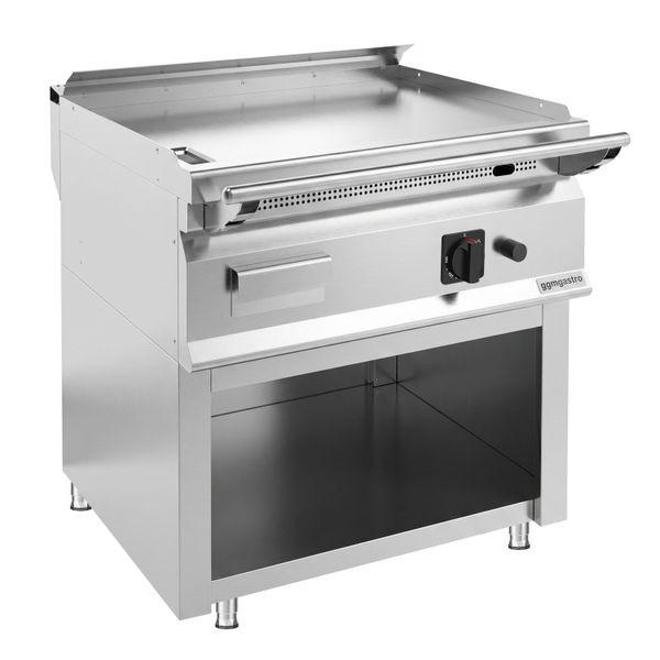 Gas Teppanyaki Bratplatte - 12 kW -  inkl. Unterbau