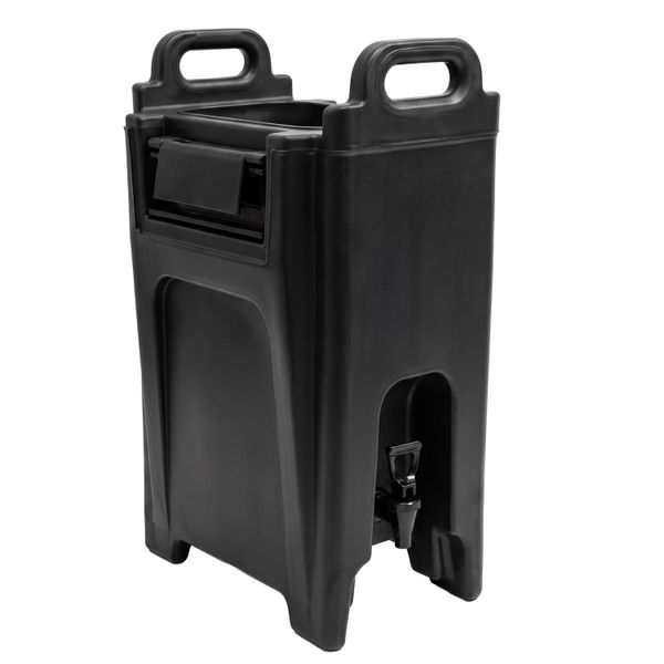 Thermo Getränkebehälter mit Hahn - 20 Liter - schwarz
