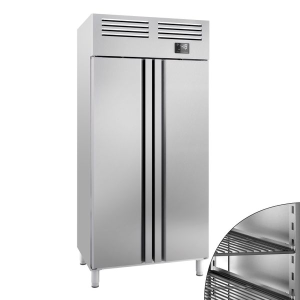 Tiefkühlschrank Edelstahl Premium PLUS - GN 1/1 - 745 Liter - mit 2 Türen