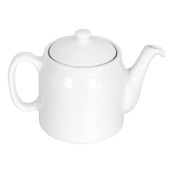 Teekanne aus Porzellan - 1,2 Liter - Weiß