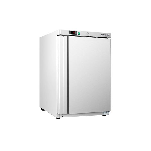 Mini Lagertiefkühlschrank Edelstahl ECO - 200 Liter - mit 1 Tür - Innenseite der Tür aus Kunststoff