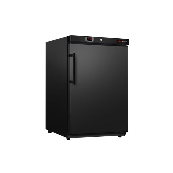 Mini Lagertiefkühlschrank ECO - 200 Liter - mit 1 Tür - Innenseite der Tür aus Kunststoff - Schwarz