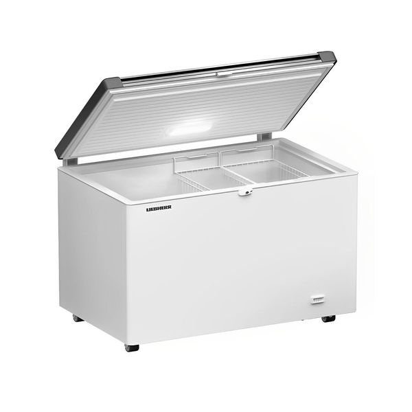 LIEBHERR | Tiefkühltruhe - 404 Liter - mit Edelstahldeckel - Weiß