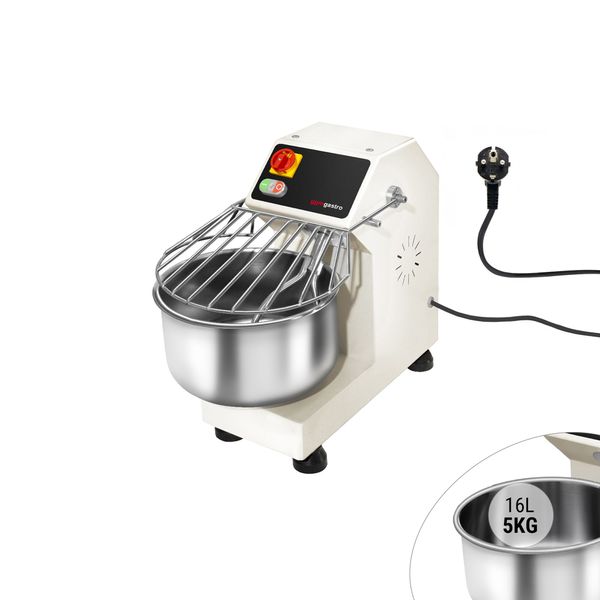 Teigknetmaschine - 16 Liter / 5 kg - mit festem Kessel - 230 V