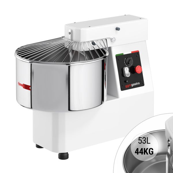 Teigknetmaschine - 53 Liter / 44 kg - mit festem Kessel - Timerfunktion
