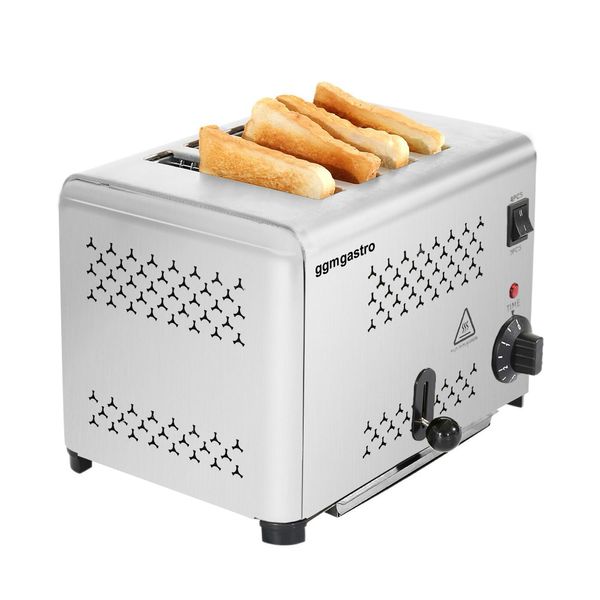Toaster - 1,8 kW - für 4 Scheiben