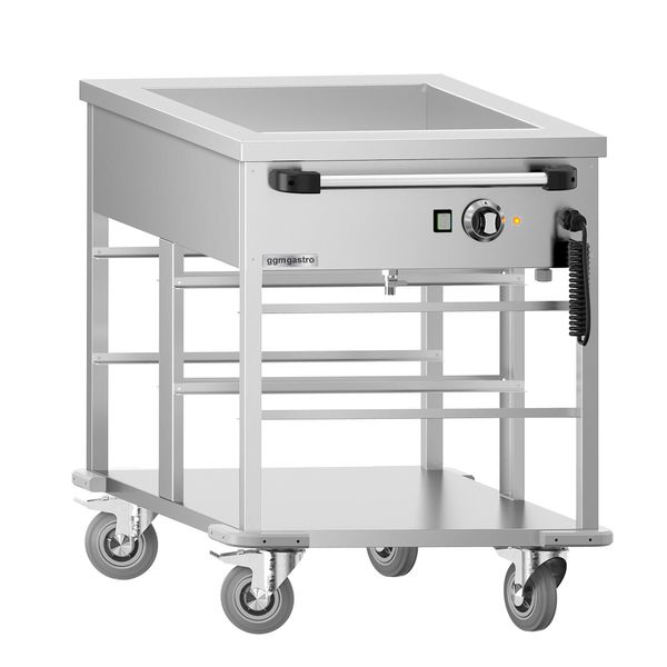 Bain-Marie Thermowagen - 1 kW - 2x GN 1/1 - Beckentemperatur gemeinsam regelbar