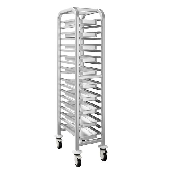 Tablettwagen - für 17 Tabletts GN 1/1 - mit leisen Rollen