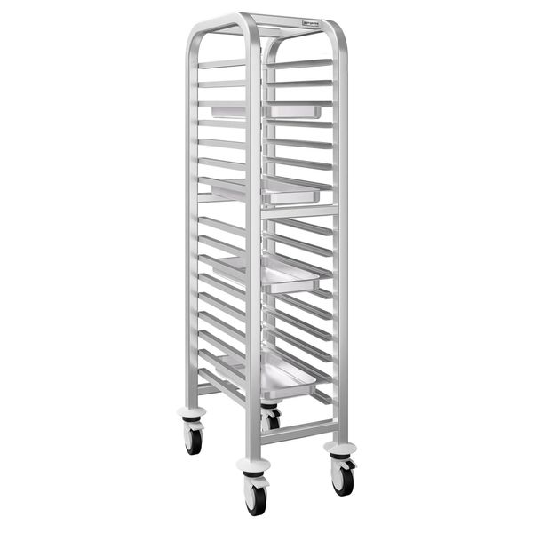 Tablettwagen - für 15 Tabletts EN 600x400 - mit leisen Rollen