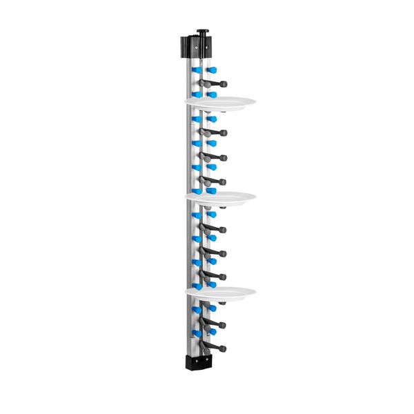 Tellerwandregal - bis zu 12 Teller - Ø 16 - 32 cm - Höhe: 1015mm - Wandmontage