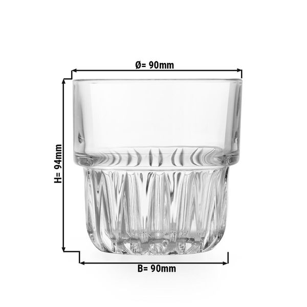 (12 Stück) Allzweck Trinkglas - EVEREST - 355ml