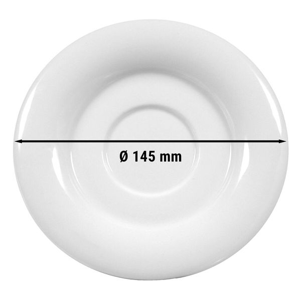 (12 Stück) SELTMANN WEIDEN | Untertasse - Ø 145mm - Weiß/Uni