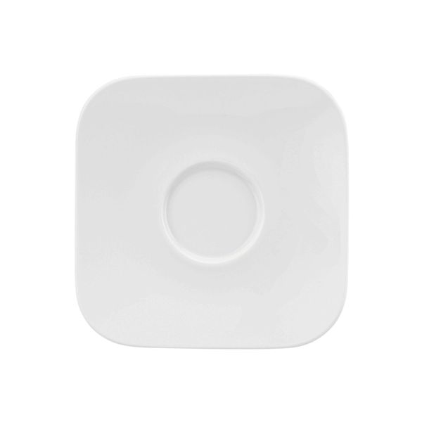 (6 Stück) SELTMANN WEIDEN | Untertasse - eckig groß - 160x160mm - Weiß