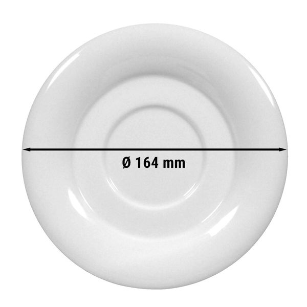(6 Stück) SELTMANN WEIDEN | Untertasse - Ø 164mm - Weiß/Uni