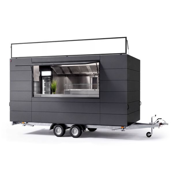 Verkaufsanhänger/Food-truck DÖNER - 6,7m - mit Grundausstattung & Kochgeräte