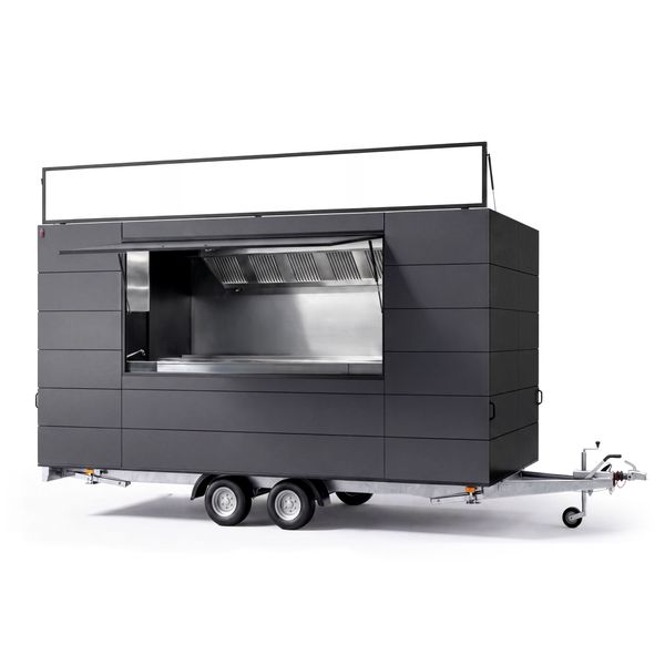 Verkaufsanhänger/Food-Truck - 6,7m - mit Grundausstattung