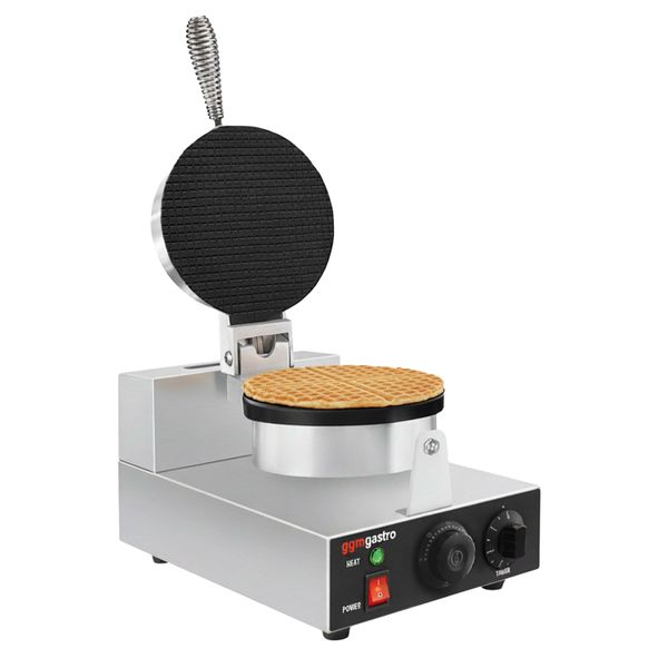 Waffeleisen - Einzeln - Manuell - 1,3 kW - Form: Eishörnchen - Ø 190mm