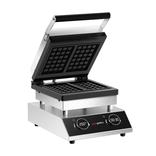 Waffeleisen - Einzeln - Digital - 1,6 kW - Form: 2 Brüsseler Waffeln