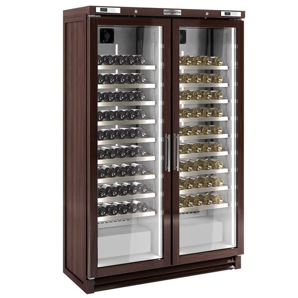 Weinkühlschrank - Echtholz - 2 Klimazonen - 700 Liter - max. 200 Flaschen