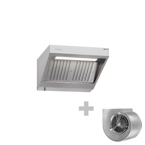Wandhaube mit Motor - 1000mm - mit Regler, Filter & Lampe