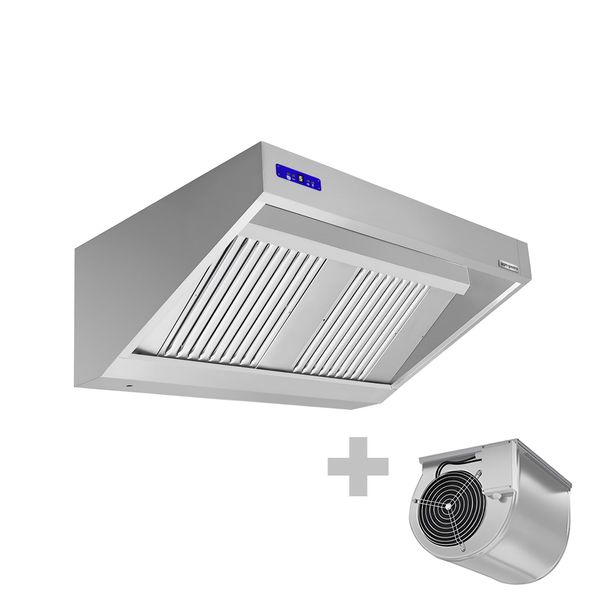 Wandhaube mit Motor - 1200mm - Regler, Filter & Lampe