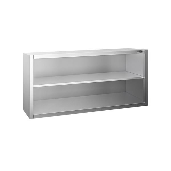 Edelstahl Wandhängeschrank PREMIUM - 1200x400mm - ohne Schiebetür - 650mm hoch
