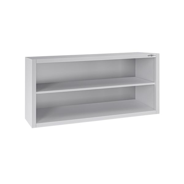 Edelstahl Wandhängeschrank ECO - 1200x400mm - ohne Schiebetür - 650mm hoch