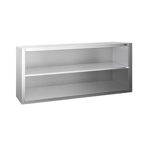 Edelstahl Wandhängeschrank PREMIUM - 1400x400mm - ohne Schiebetür - 650mm hoch