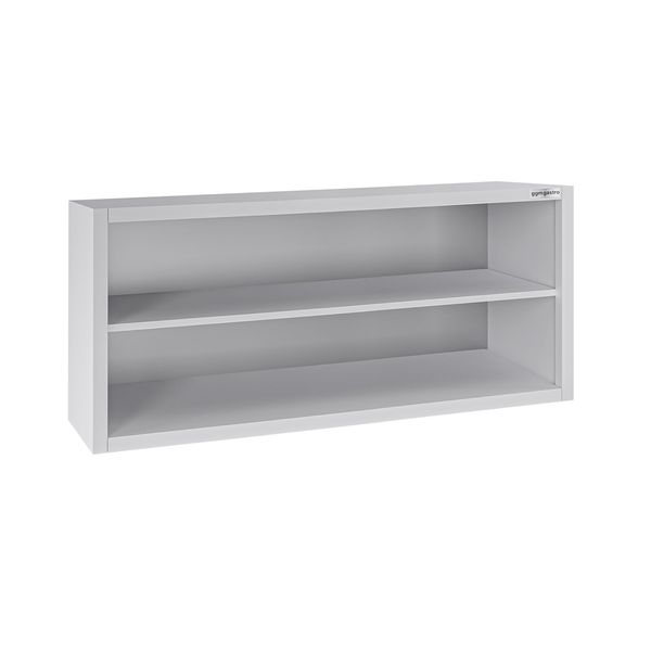 Edelstahl Wandhängeschrank ECO - 1400x400mm - ohne Schiebetür - 650mm hoch