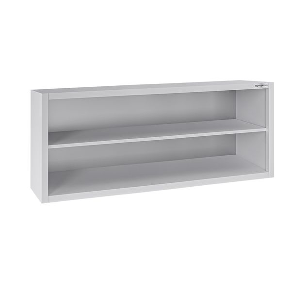 Edelstahl Wandhängeschrank ECO - 1600x400mm - ohne Schiebetür - 650mm hoch