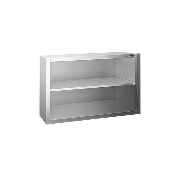 Edelstahl Wandhängeschrank PREMIUM - 800x400mm - ohne Flügeltür - 650mm hoch