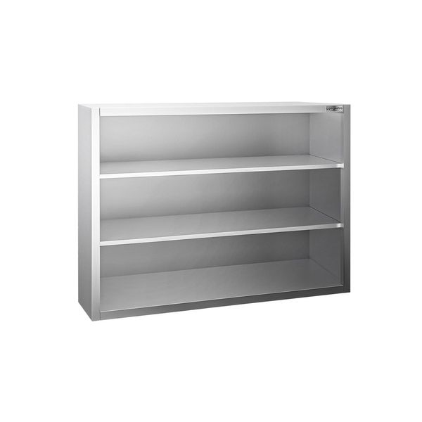 Edelstahl Wandhängeschrank PREMIUM - 1000x400mm - ohne Schiebetür - 1000mm hoch