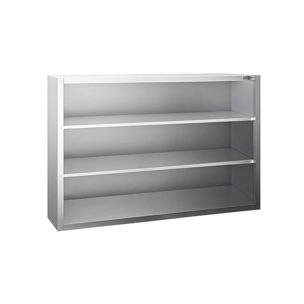Edelstahl Wandhängeschrank PREMIUM - 1200x400mm - ohne Schiebetür - 1000mm hoch