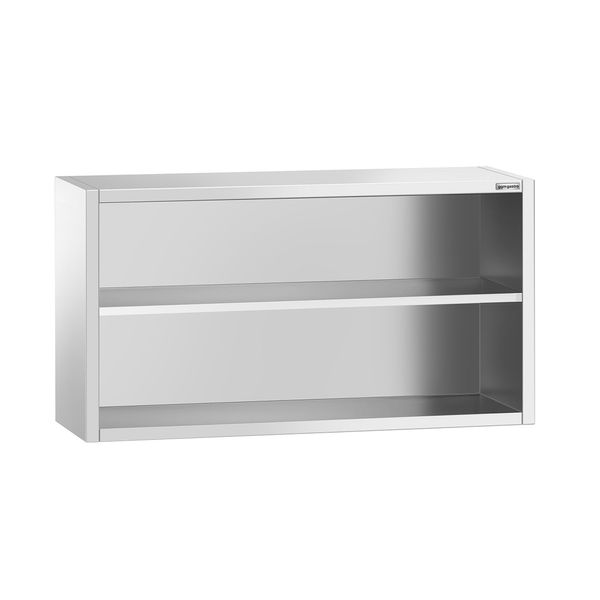 Edelstahl Wandhängeschrank PREMIUM - 1400x400mm - ohne Schiebetür - 800mm hoch