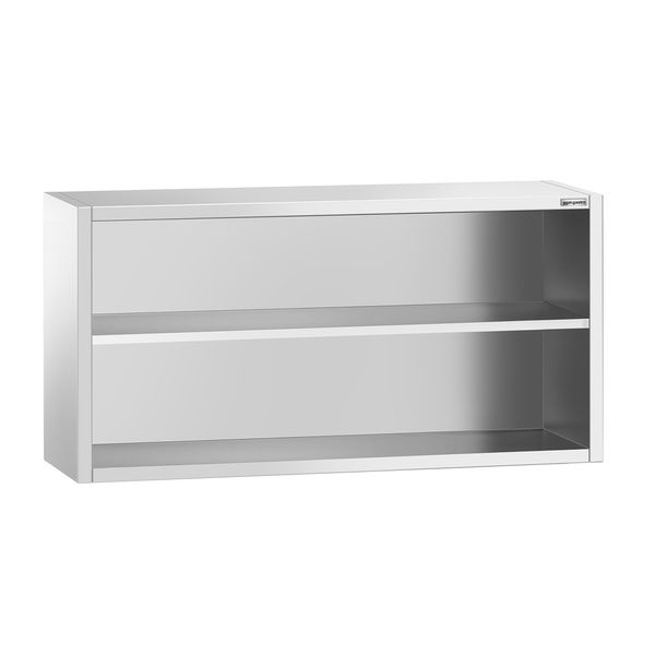 Edelstahl Wandhängeschrank PREMIUM - 1600x400mm - ohne Schiebetür - 800mm hoch